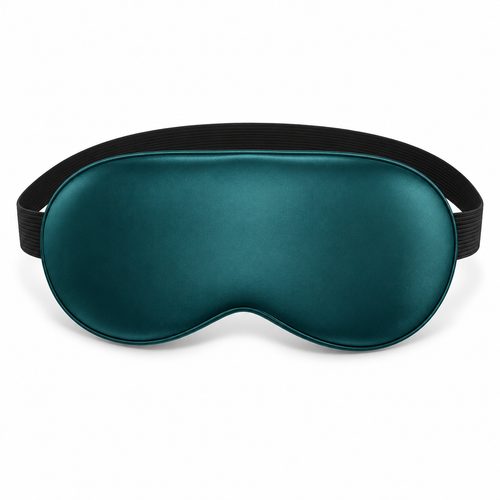Emerald Green Satin Sleep Mask Set