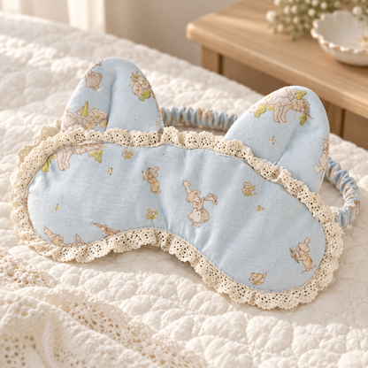 Emerald Green Satin Sleep Mask Set