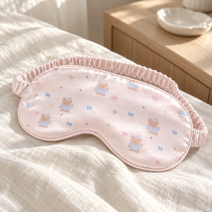 Milk Bear Printed Sleep Mask