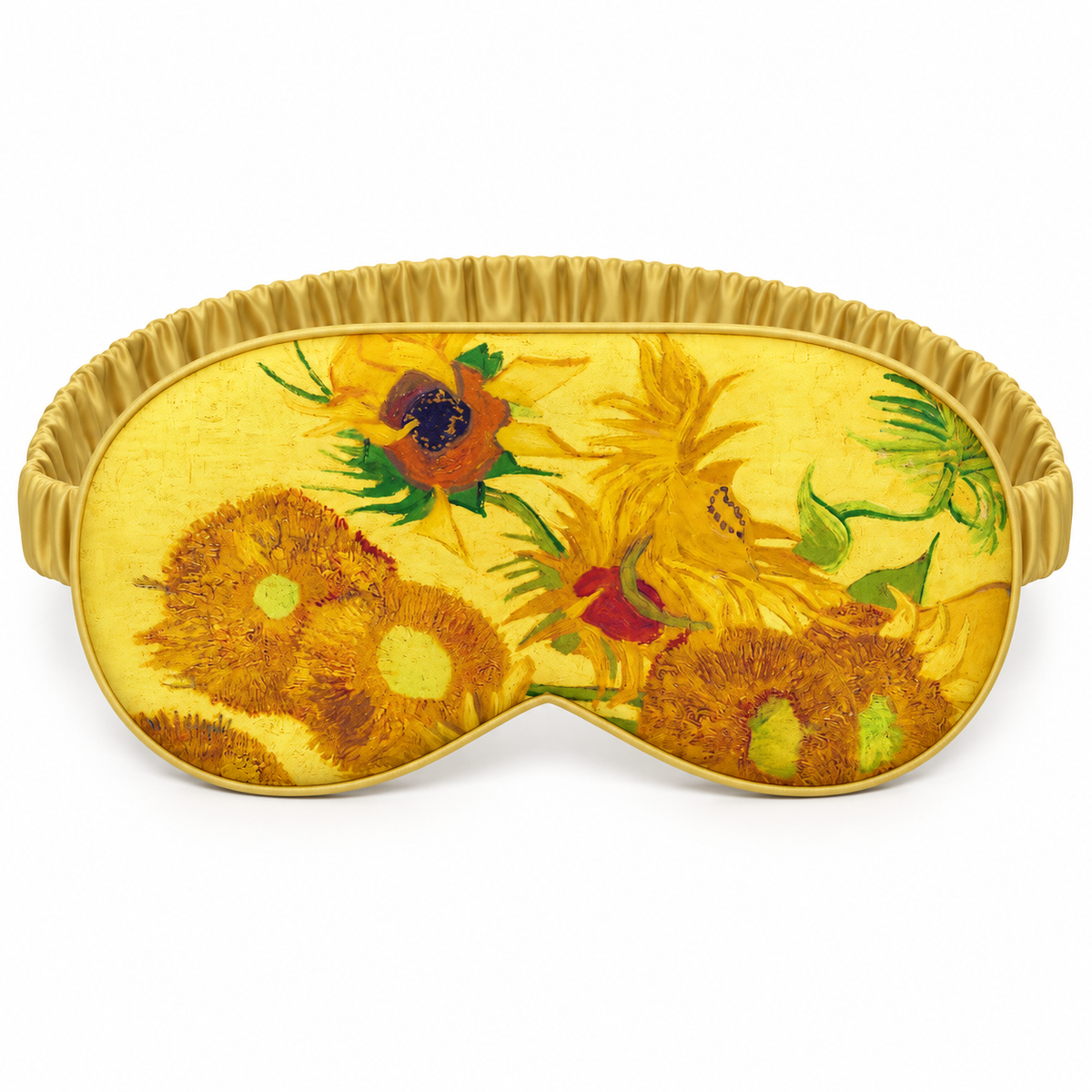 Sunflower Oil-Painting Satin Sleep Mask