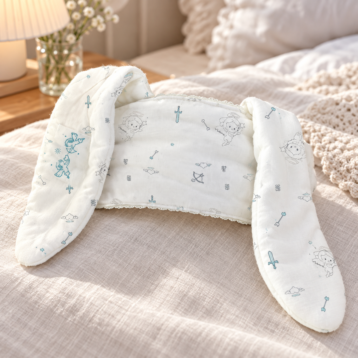 White Angel Eye Mask