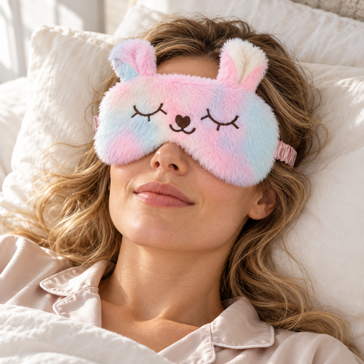 Gradient Bunny Eye Mask