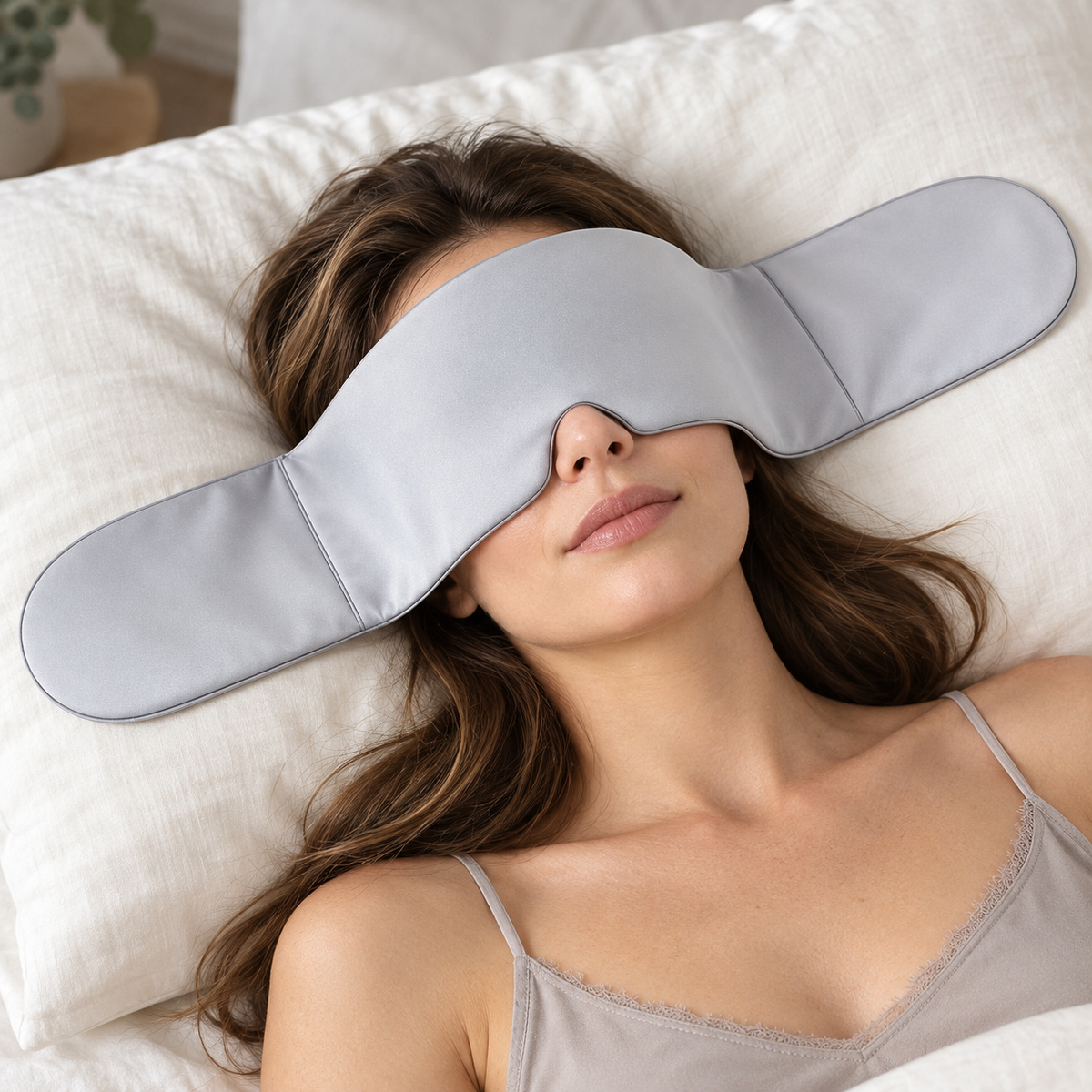 Light Mist Gray Weighted Sleep Mask
